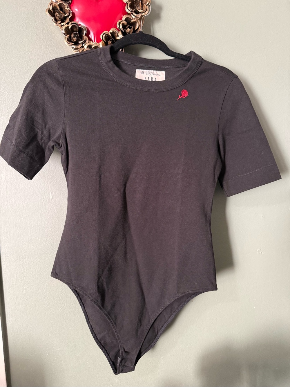 Willy Chavarria x Zara black bodysuit